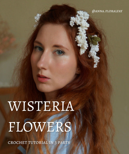 Crochet Wisteria (or Lilac) Flowers 🍃 Video Tutorial in 3 Parts