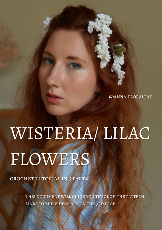 Crochet Wisteria (or Lilac) Flowers 🍃 Video Tutorial in 3 Parts